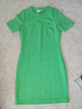 H&M | Dresses | Hm Green Velvet Dress | Poshmark